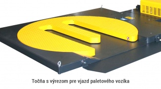 Točňa s výrezom pre vjazd paletového vozíka