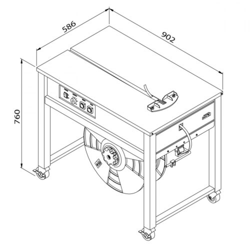 Poloautomatický páskovač TP-202 - Image 2
